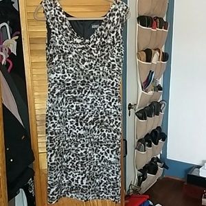 Modified animal print sleeveless Adrianna papell c